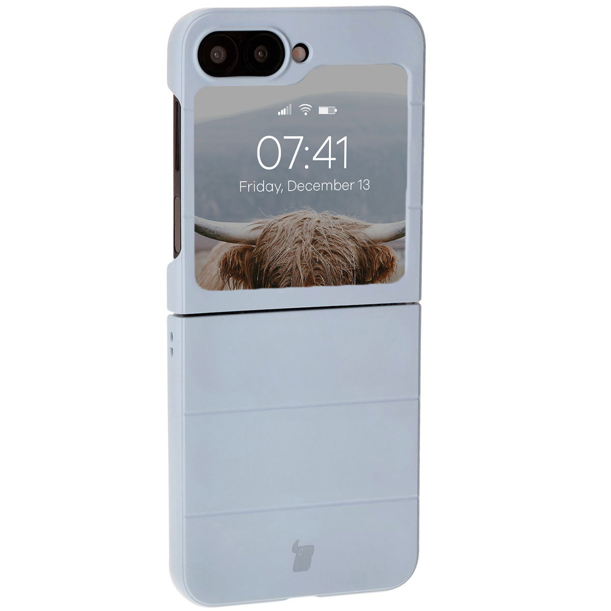 Robuste Handyhülle für Galaxy Z Flip7 FE / Z Flip6, Bizon Case Tur, Hellblau