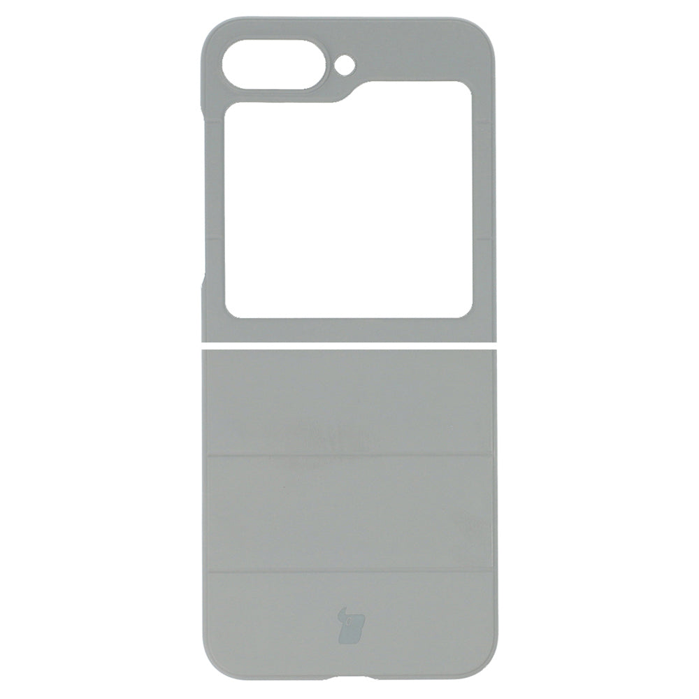 Robuste Handyhülle für Galaxy Z Flip7 FE / Z Flip6, Bizon Case Tur, Hellgrau
