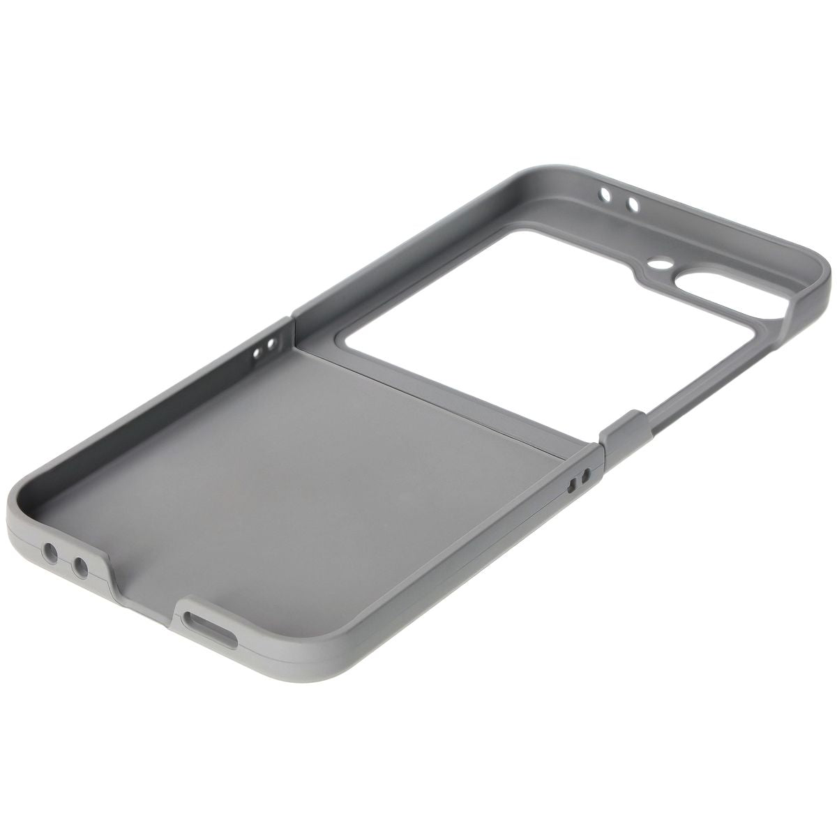 Robuste Handyhülle für Galaxy Z Flip7 FE / Z Flip6, Bizon Case Tur, Hellgrau