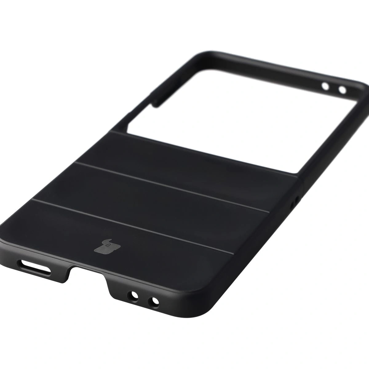 Robuste Handyhülle für Galaxy Z Flip7, Bizon Case Tur, Schwarz