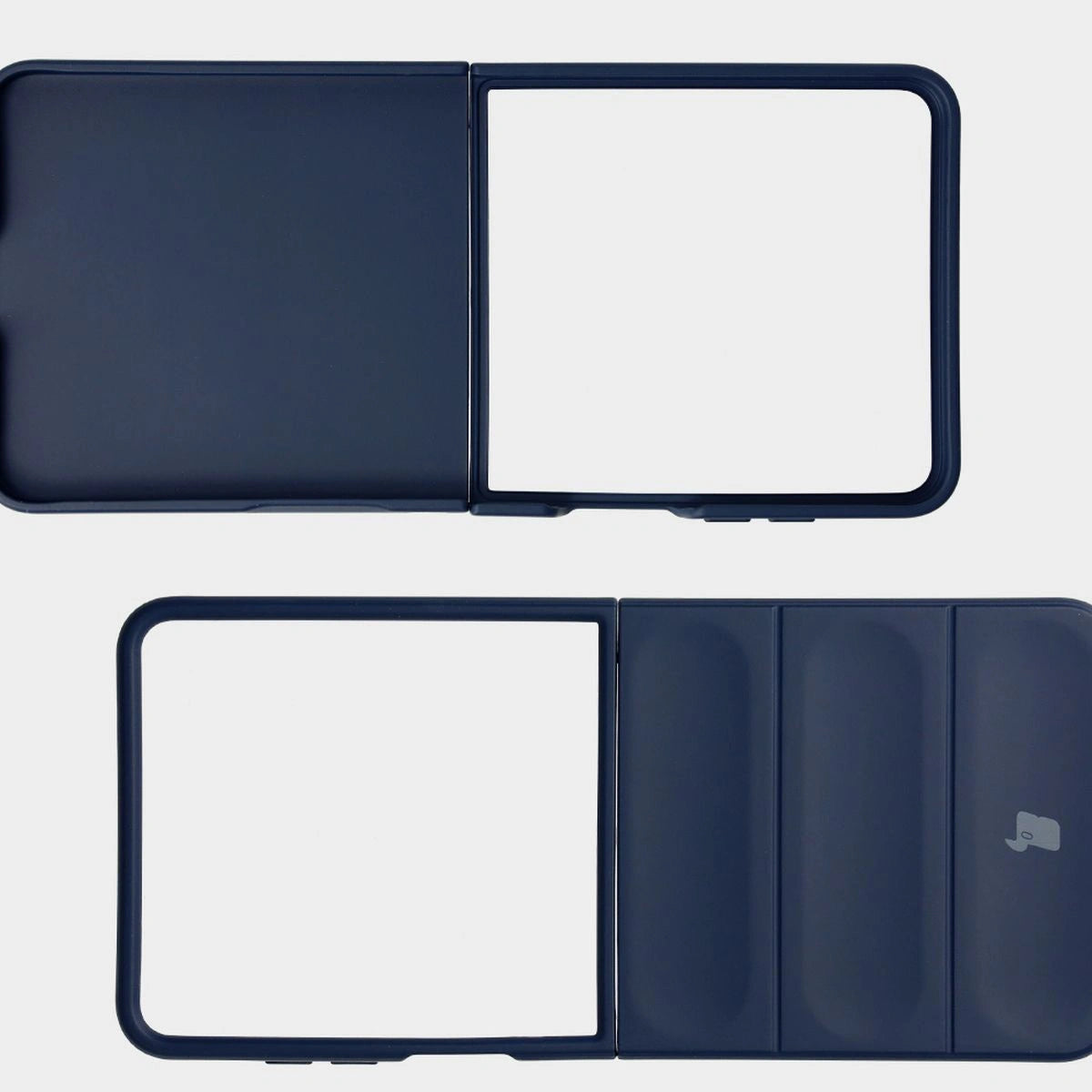 Robuste Handyhülle für Galaxy Z Flip7, Bizon Case Tur, Dunkelblau