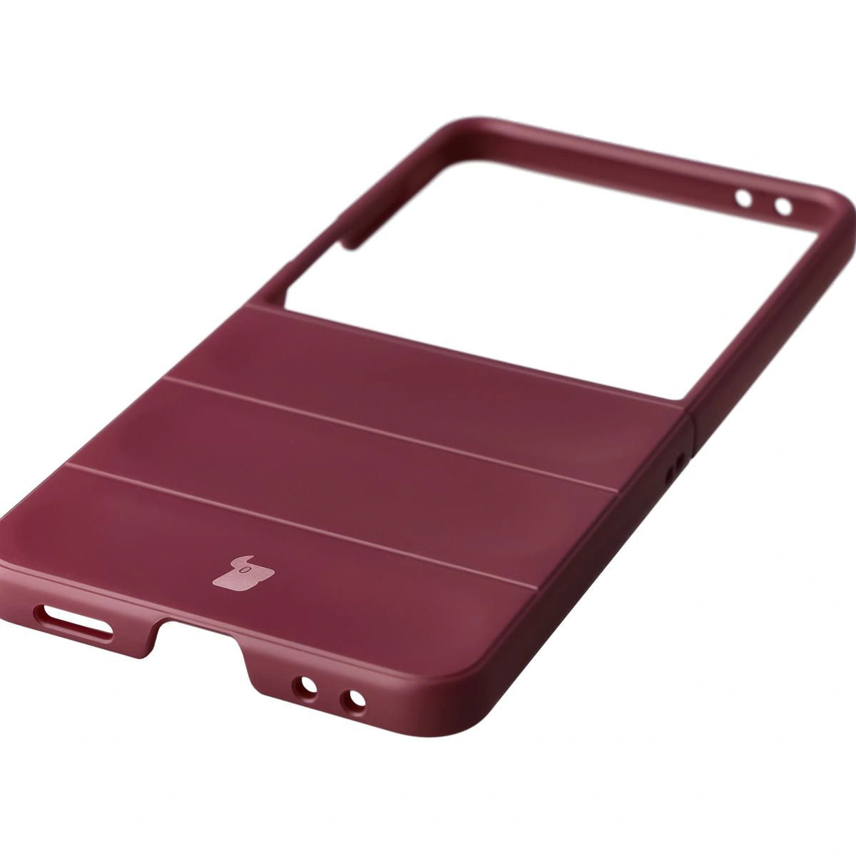Robuste Handyhülle für Galaxy Z Flip7, Bizon Case Tur, Burgunderrot