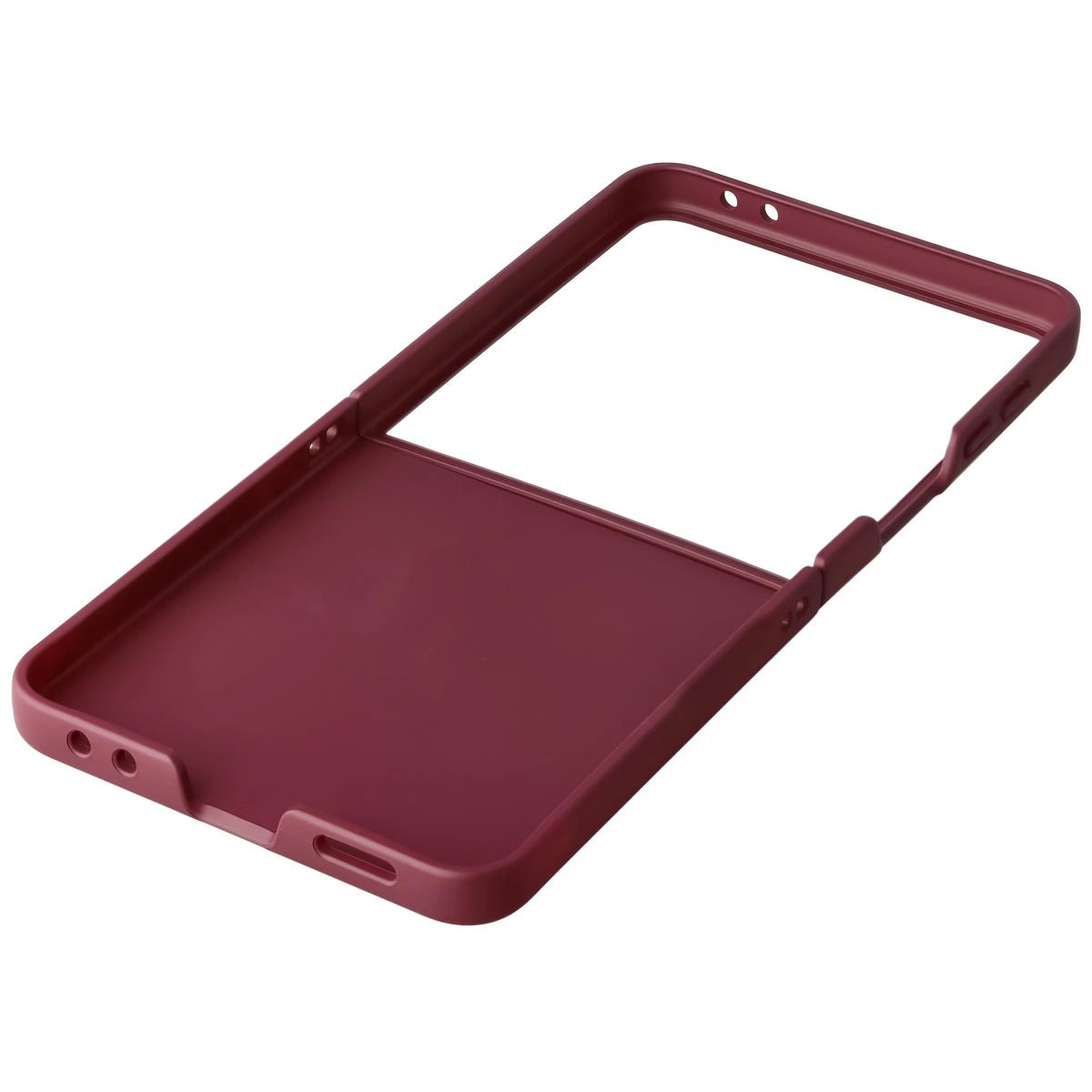 Robuste Handyhülle für Galaxy Z Flip7, Bizon Case Tur, Burgunderrot
