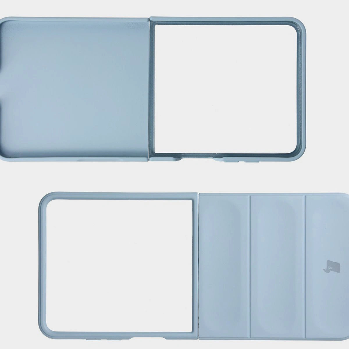 Robuste Handyhülle für Galaxy Z Flip7, Bizon Case Tur, Hellblau