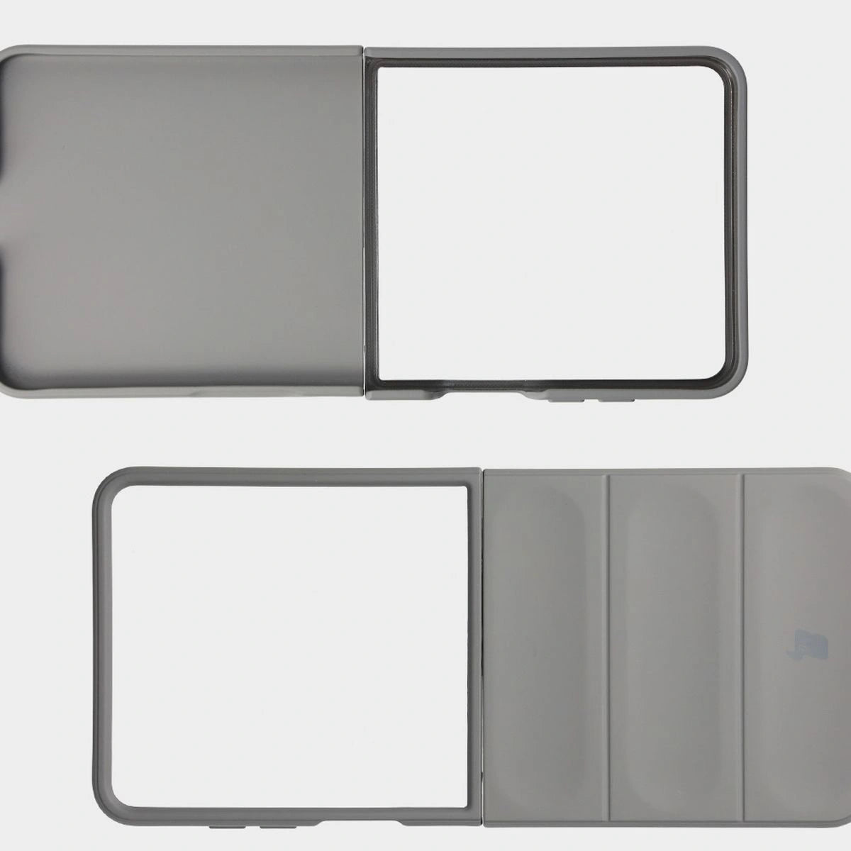 Robuste Handyhülle für Galaxy Z Flip7, Bizon Case Tur, Hellgrau
