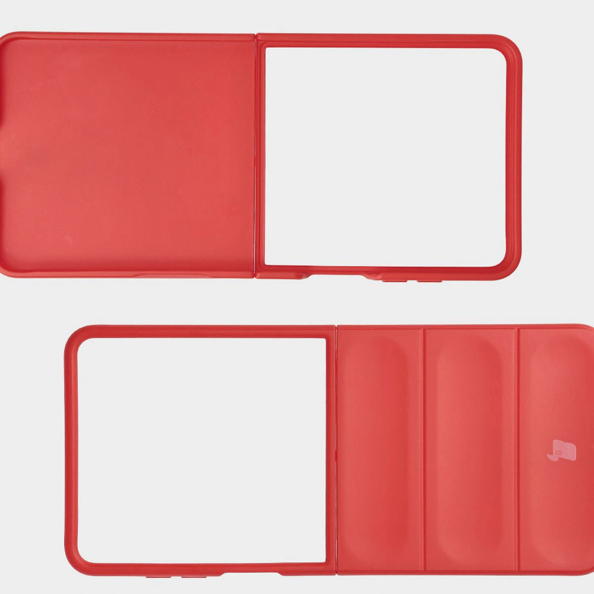 Robuste Handyhülle für Galaxy Z Flip7, Bizon Case Tur, Rot