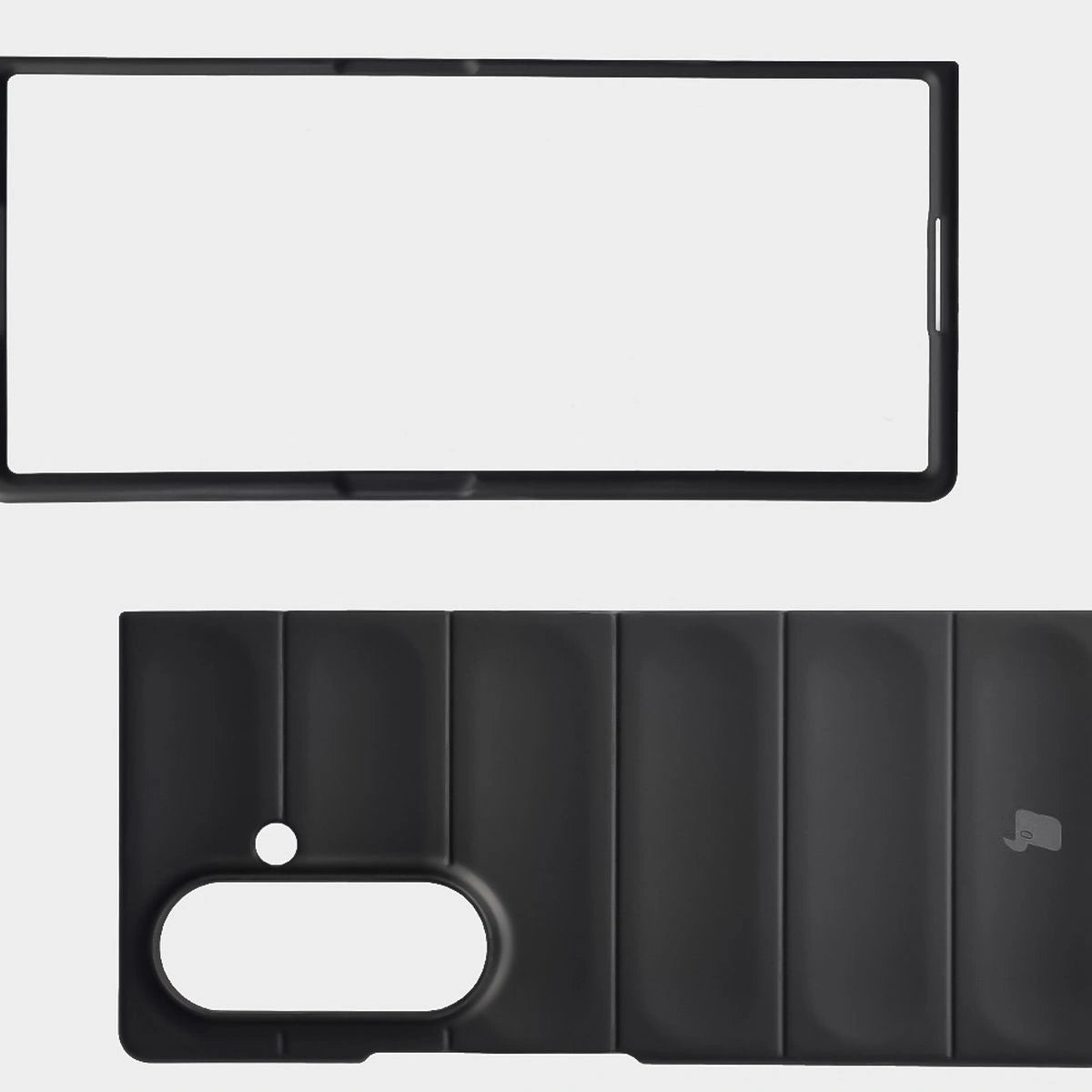 Robuste Handyhülle für Galaxy Z Fold7, Bizon Case Tur, Schwarz