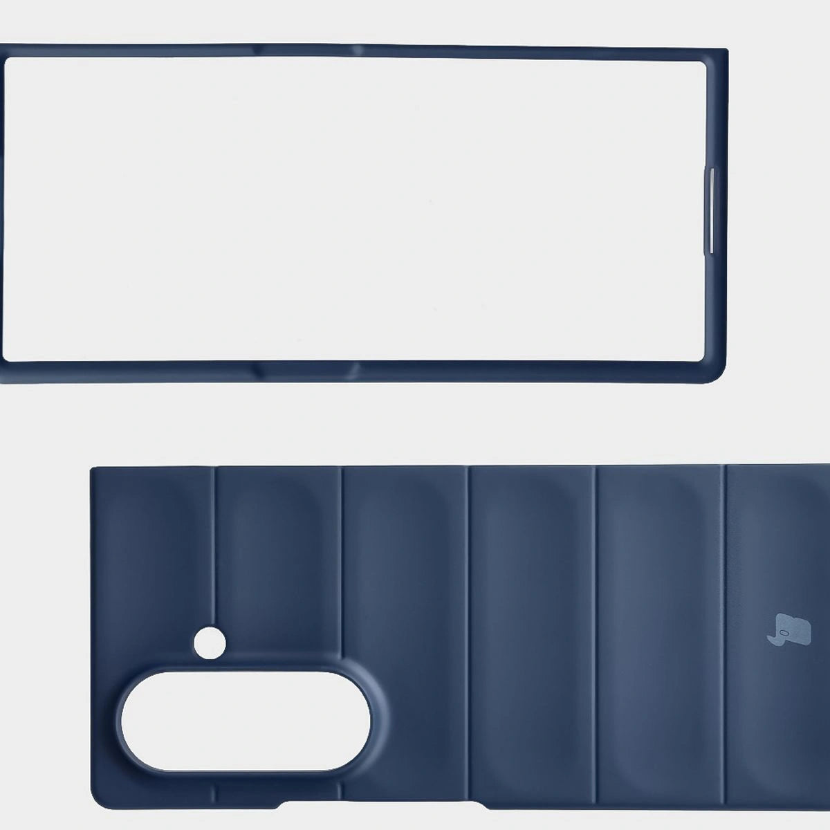 Robuste Handyhülle für Galaxy Z Fold7, Bizon Case Tur, Dunkelblau