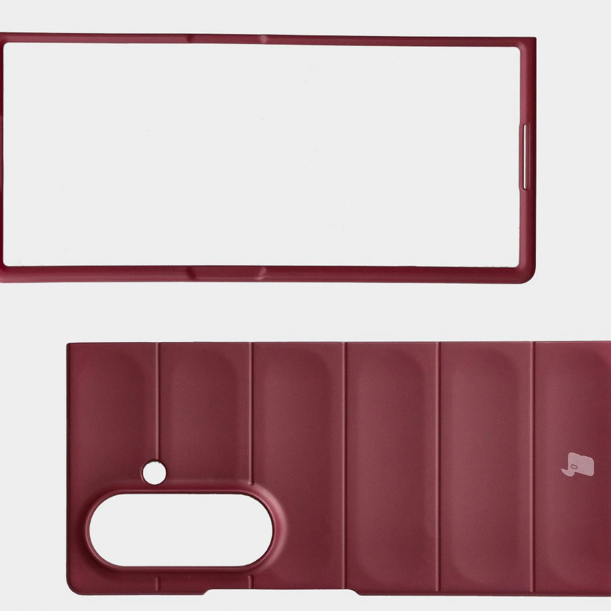 Robuste Handyhülle für Galaxy Z Fold7, Bizon Case Tur, Burgunderrot