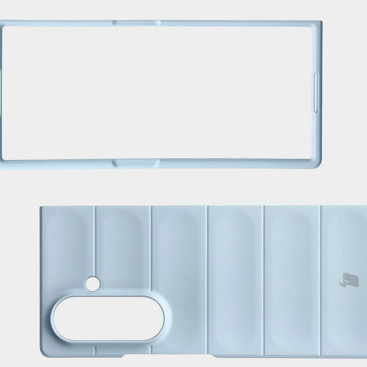 Robuste Handyhülle für Galaxy Z Fold7, Bizon Case Tur, Hellblau