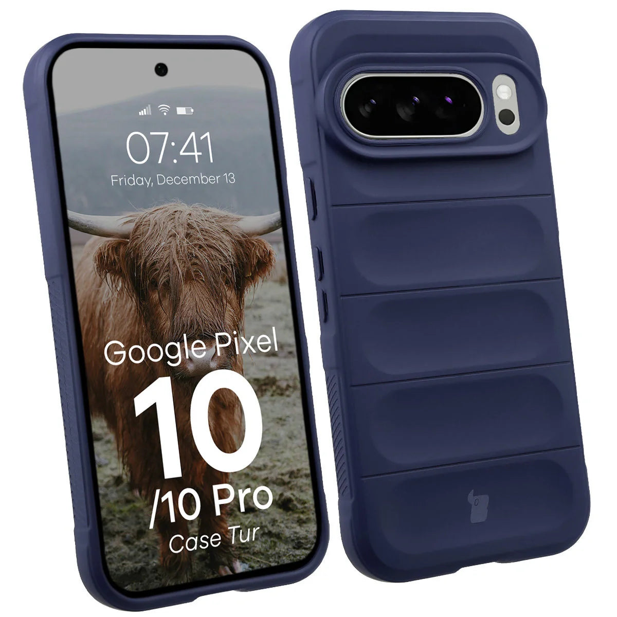 Robuste Handyhülle für Google Pixel 10 / 10 Pro, Bizon Case Tur, Dunkelblau