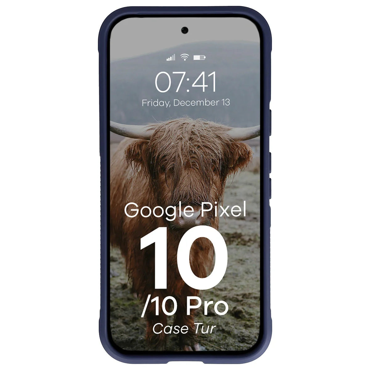 Robuste Handyhülle für Google Pixel 10 / 10 Pro, Bizon Case Tur, Dunkelblau
