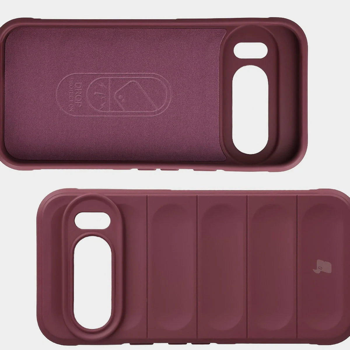 Robuste Handyhülle für Google Pixel 10 / 10 Pro, Bizon Case Tur, Burgunderrot