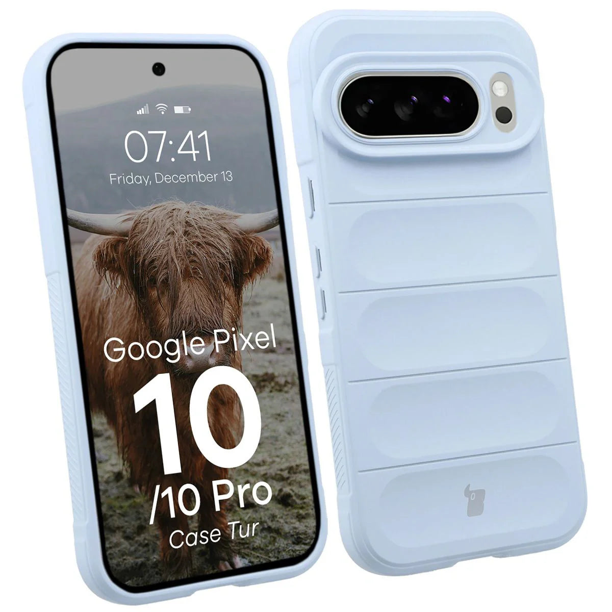 Robuste Handyhülle für Google Pixel 10 / 10 Pro, Bizon Case Tur, Hellblau