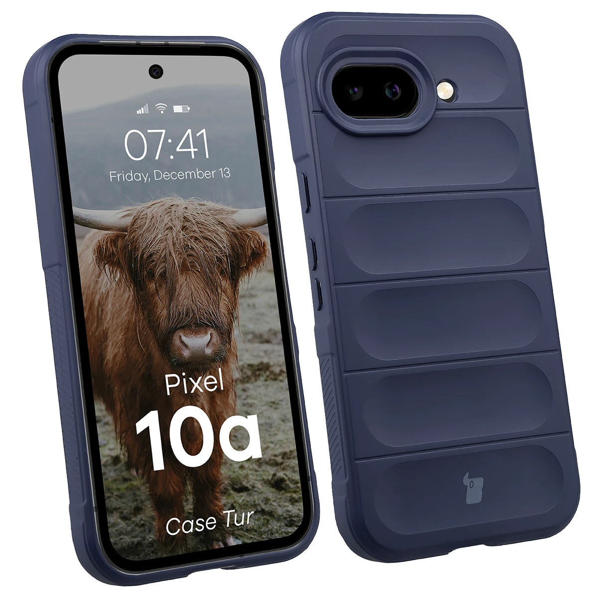 Robuste Handyhülle für Google Pixel 10a, Bizon Case Tur, Dunkelblau