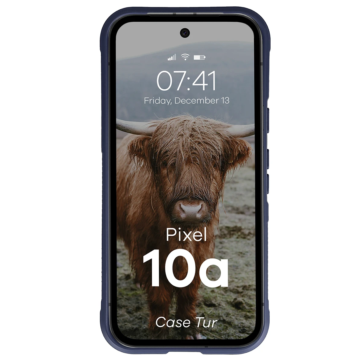 Robuste Handyhülle für Google Pixel 10a, Bizon Case Tur, Dunkelblau