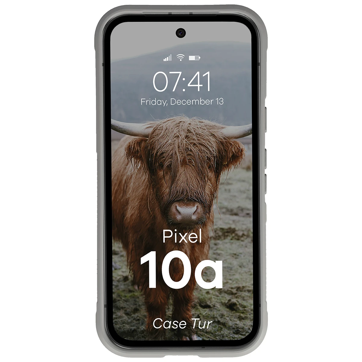 Robuste Handyhülle für Google Pixel 10a, Bizon Case Tur, Hellgrau