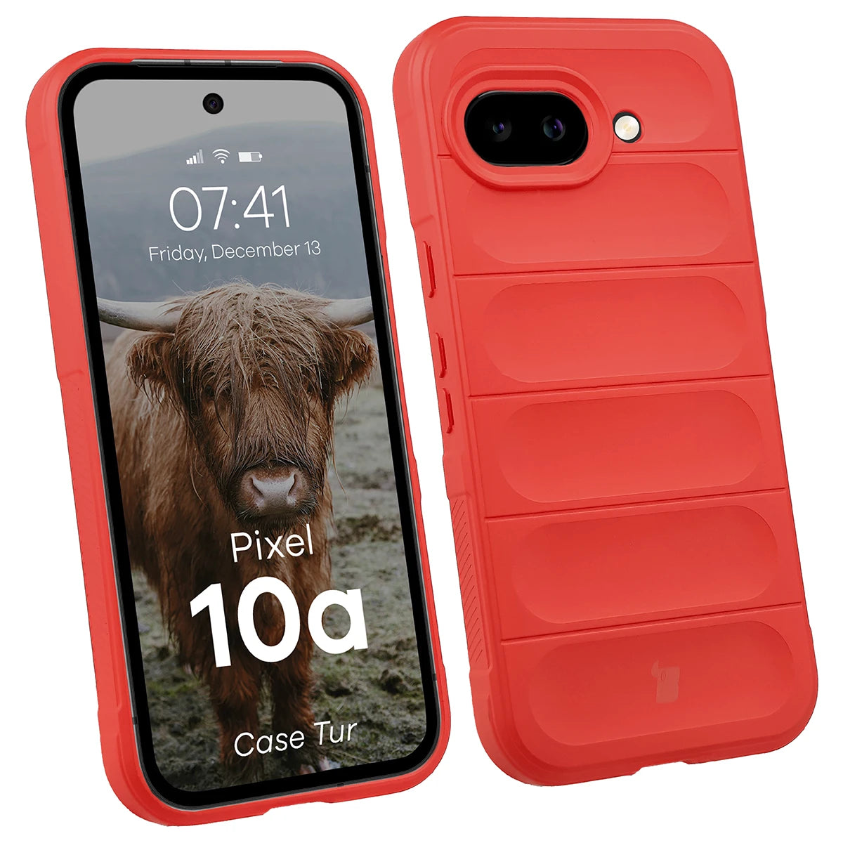 Robuste Handyhülle für Google Pixel 10a, Bizon Case Tur, Rot