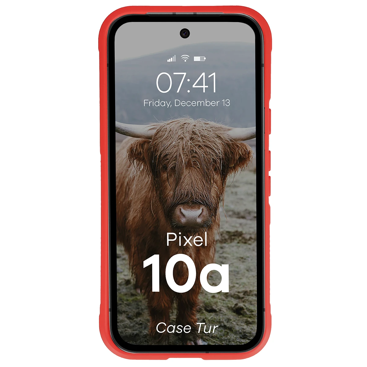 Robuste Handyhülle für Google Pixel 10a, Bizon Case Tur, Rot
