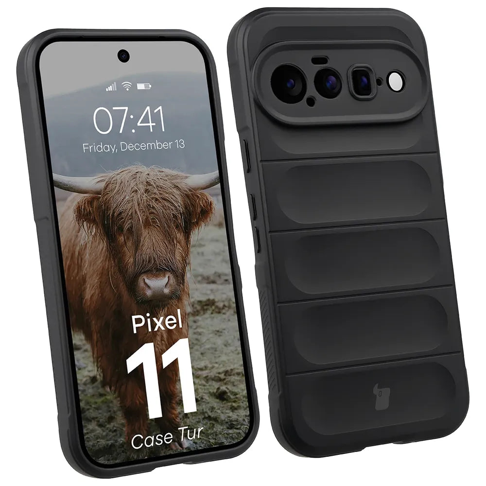 Robuste Handyhülle für Google Pixel 11, Bizon Case Tur, Schwarz (1/8)