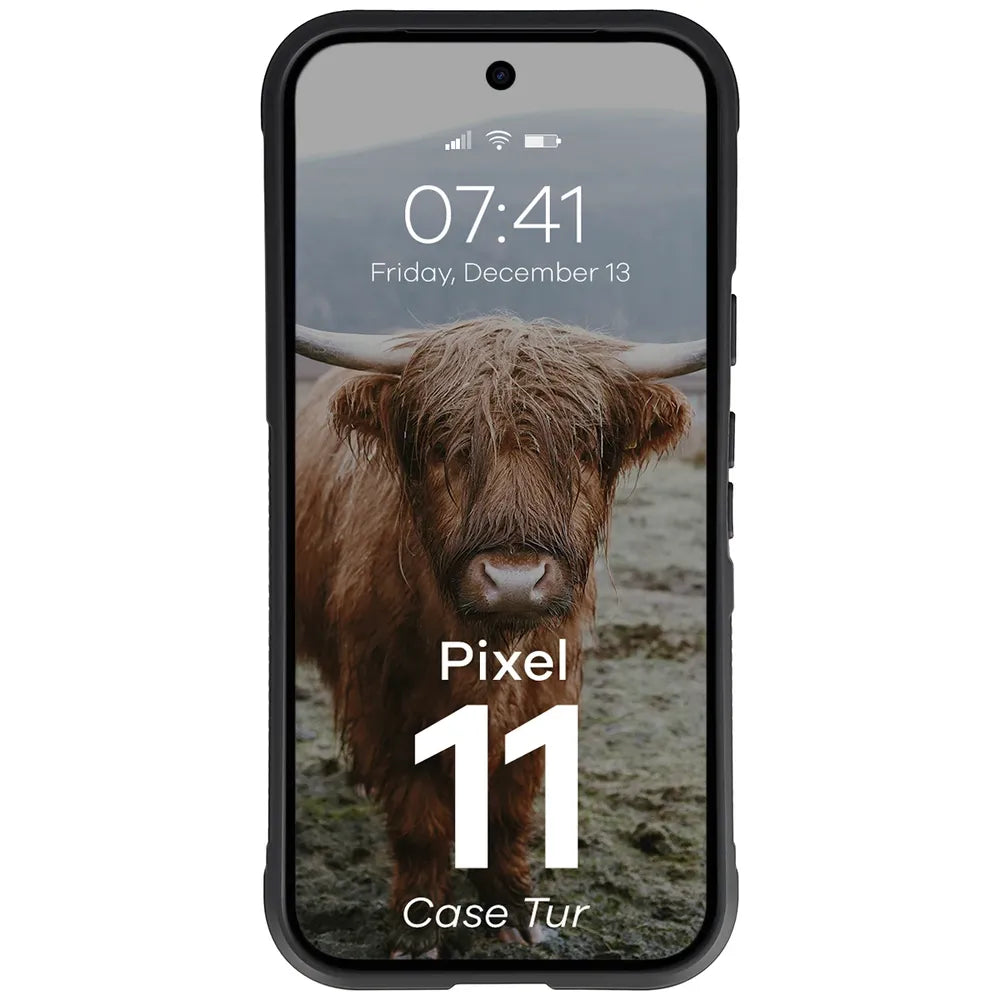 Robuste Handyhülle für Google Pixel 11, Bizon Case Tur, Schwarz (5/8)