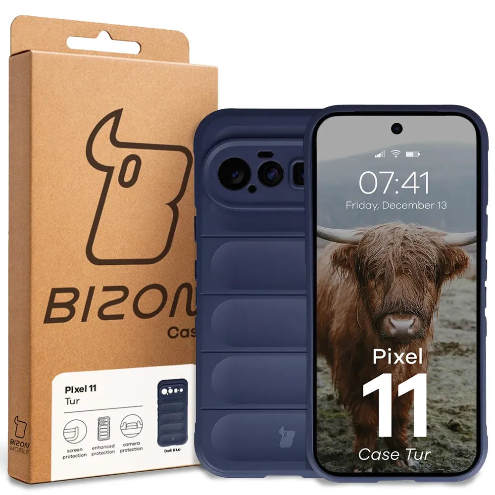 Robuste Handyhülle für Google Pixel 11, Bizon Case Tur, Dunkelblau (8/8)