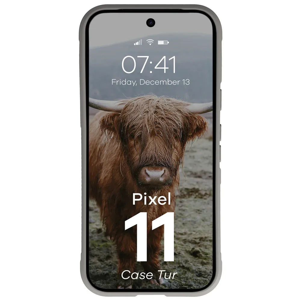Robuste Handyhülle für Google Pixel 11, Bizon Case Tur, Hellgrau (5/8)