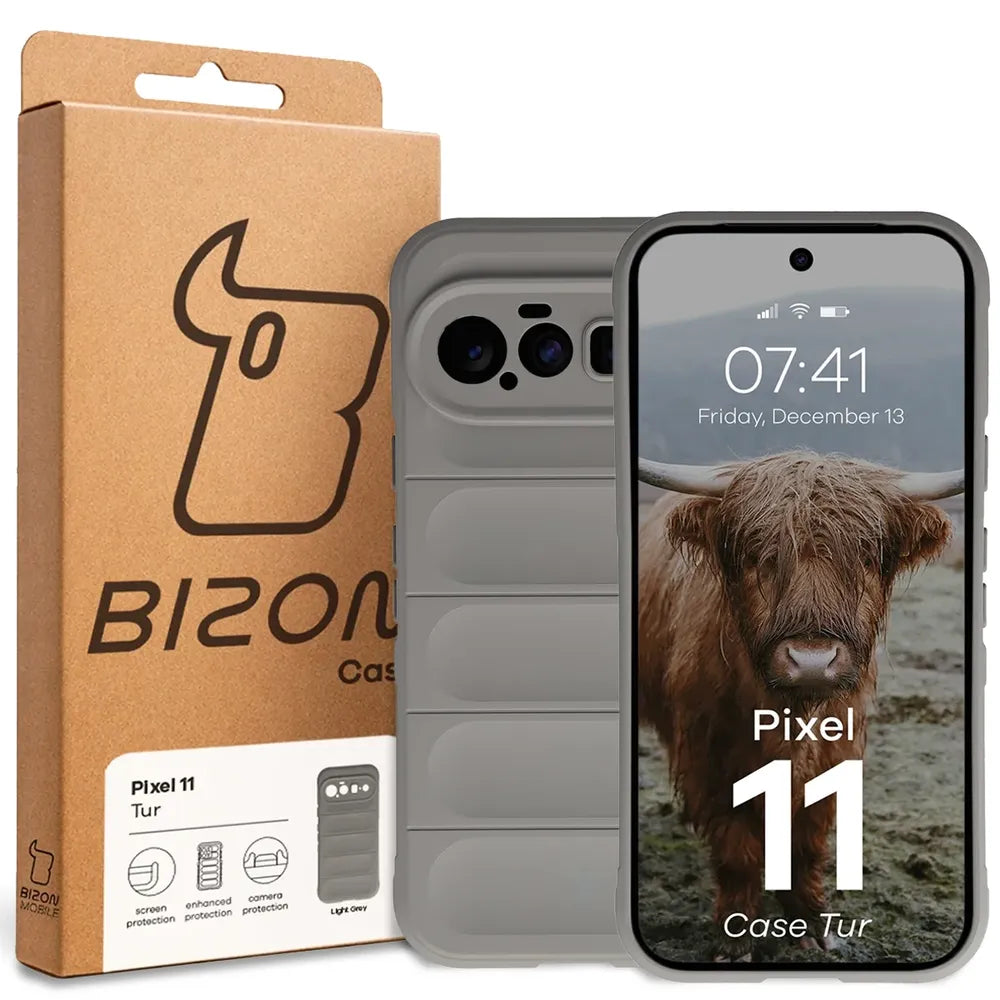 Robuste Handyhülle für Google Pixel 11, Bizon Case Tur, Hellgrau (8/8)