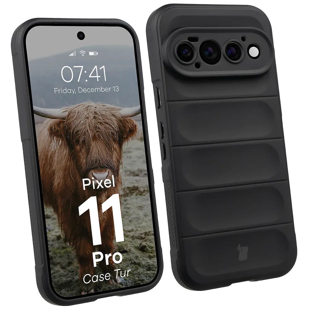 Robuste Handyhülle für Google Pixel 11 Pro, Bizon Case Tur, Schwarz (1/8)
