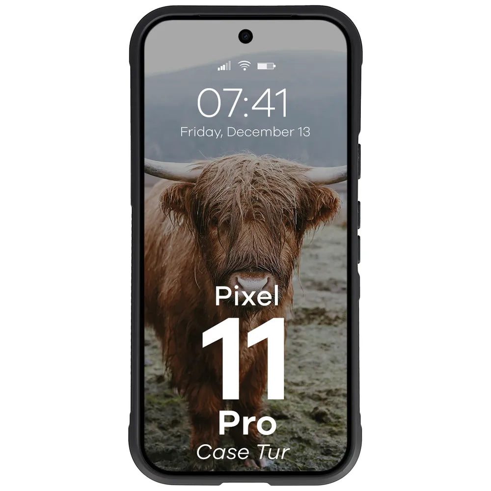 Robuste Handyhülle für Google Pixel 11 Pro, Bizon Case Tur, Schwarz (5/8)