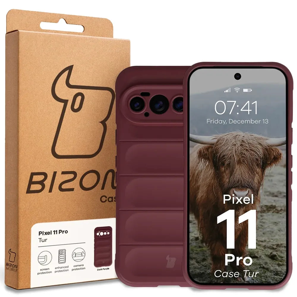 Robuste Handyhülle für Google Pixel 11 Pro, Bizon Case Tur, Burgunderrot (8/8)