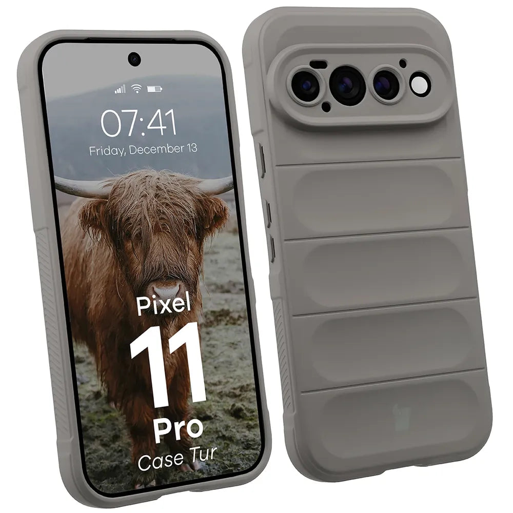 Robuste Handyhülle für Google Pixel 11 Pro, Bizon Case Tur, Hellgrau (1/8)