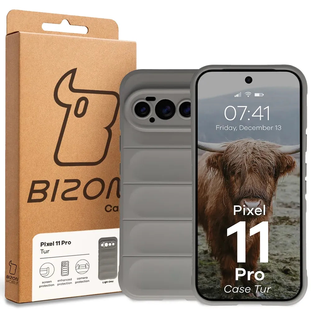 Robuste Handyhülle für Google Pixel 11 Pro, Bizon Case Tur, Hellgrau (8/8)