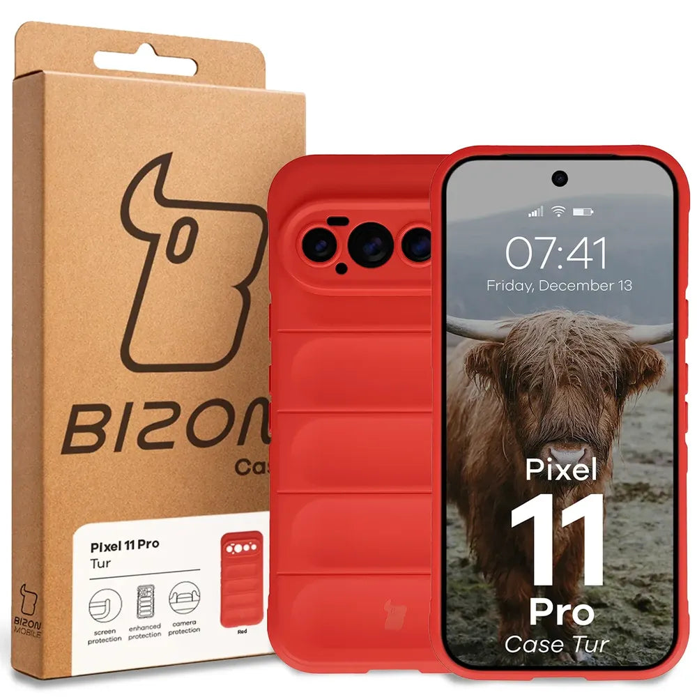 Robuste Handyhülle für Google Pixel 11 Pro, Bizon Case Tur, Rot (8/8)