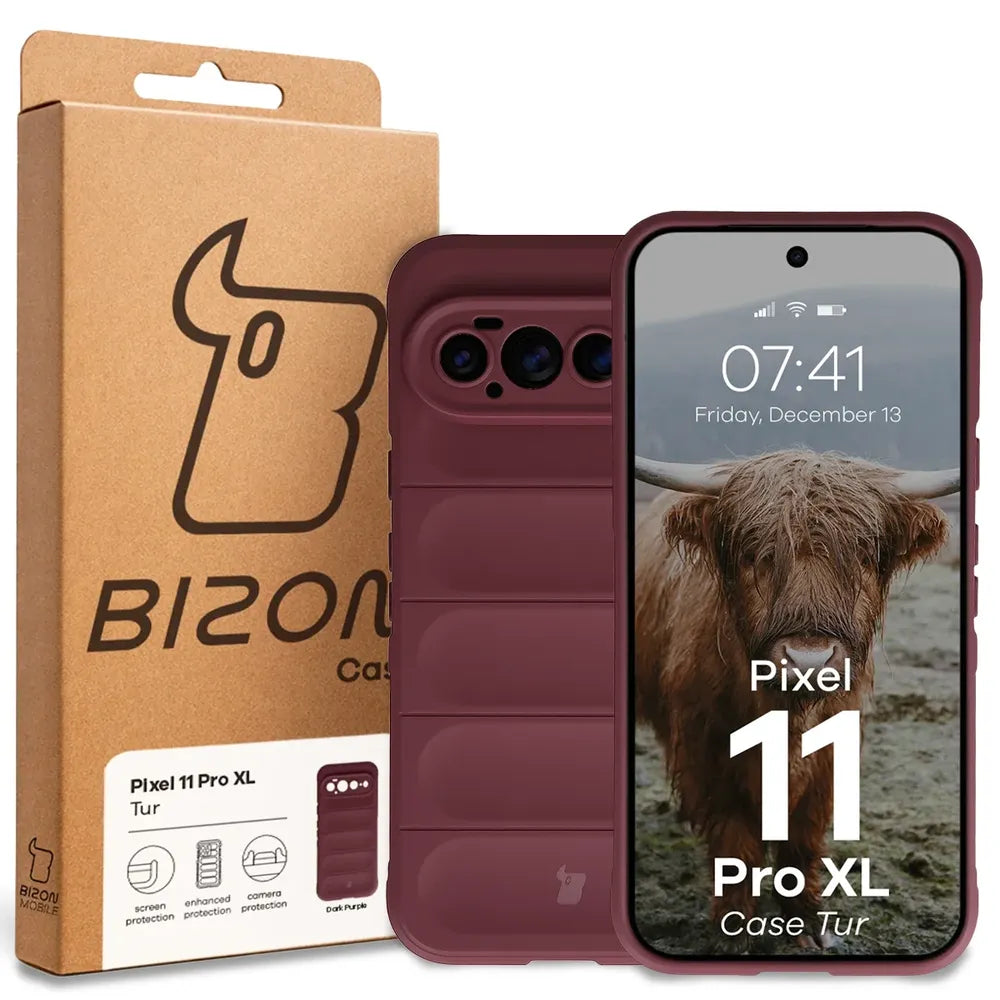 Robuste Handyhülle für Google Pixel 11 Pro XL, Bizon Case Tur, Burgunderrot (8/8)