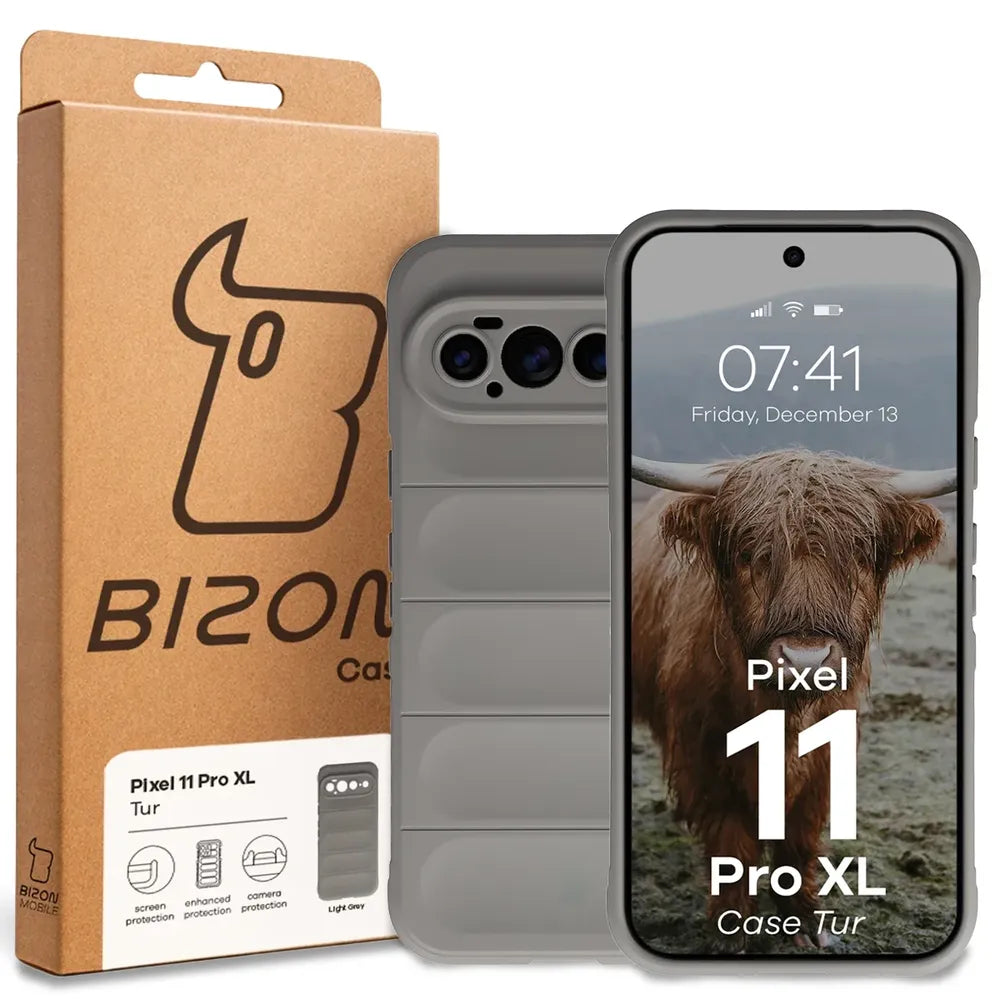 Robuste Handyhülle für Google Pixel 11 Pro XL, Bizon Case Tur, Hellgrau (8/8)