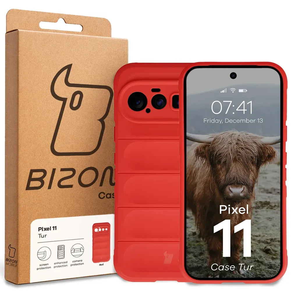 Robuste Handyhülle für Google Pixel 11, Bizon Case Tur, Rot (8/8)