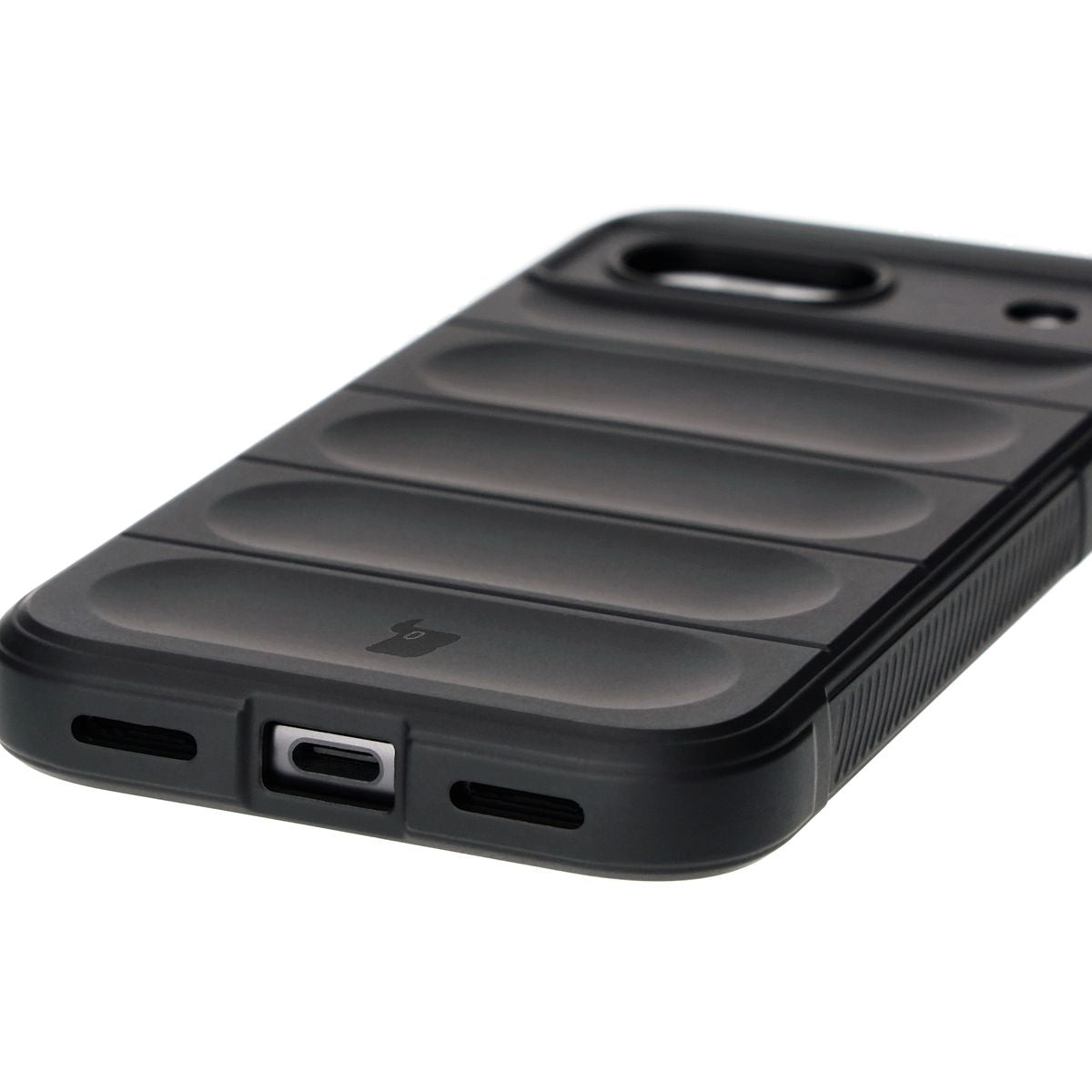 Robuste Handyhülle für Google Pixel 8a, Bizon Case Tur, Schwarz