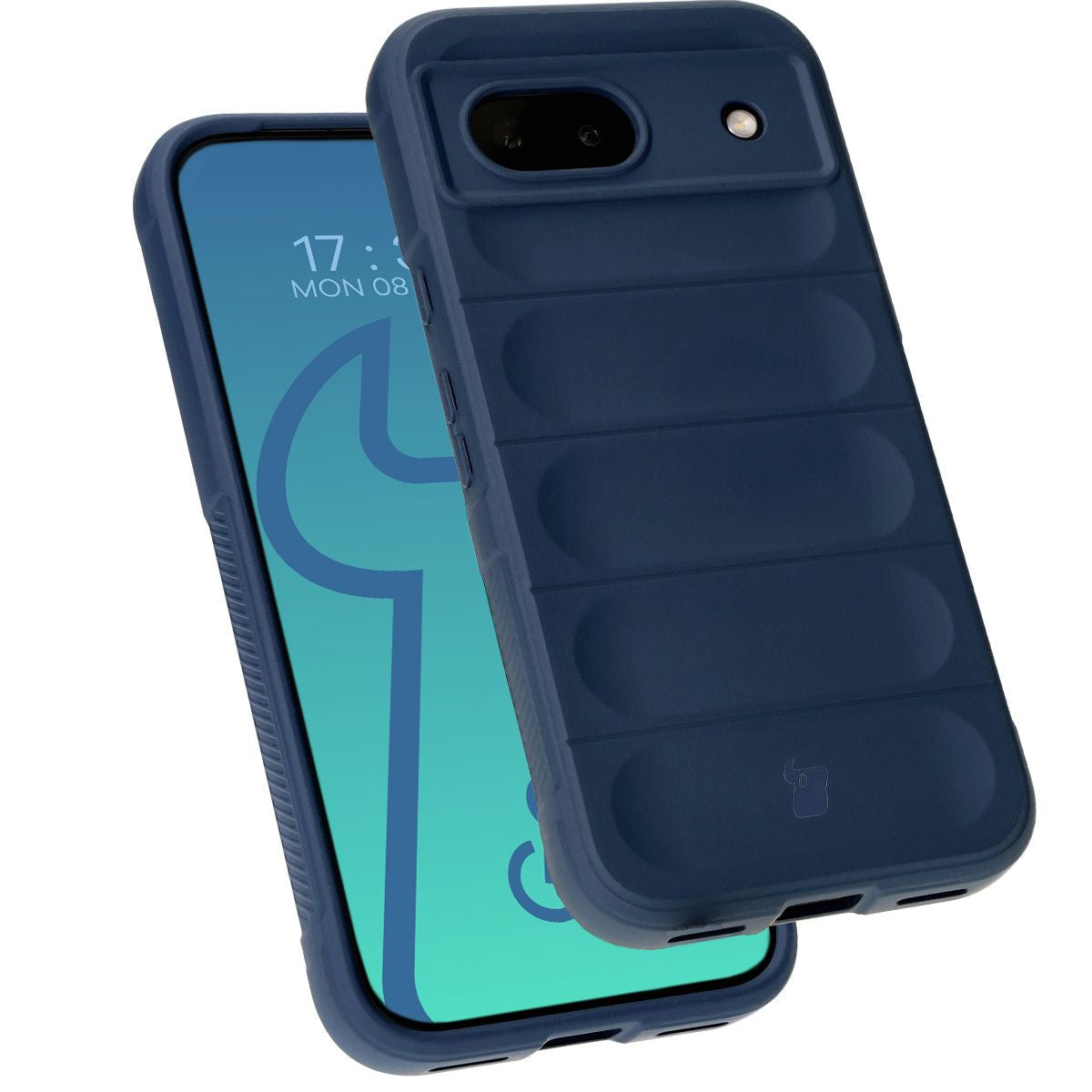 Robuste Handyhülle für Google Pixel 8a, Bizon Case Tur, Dunkelblau