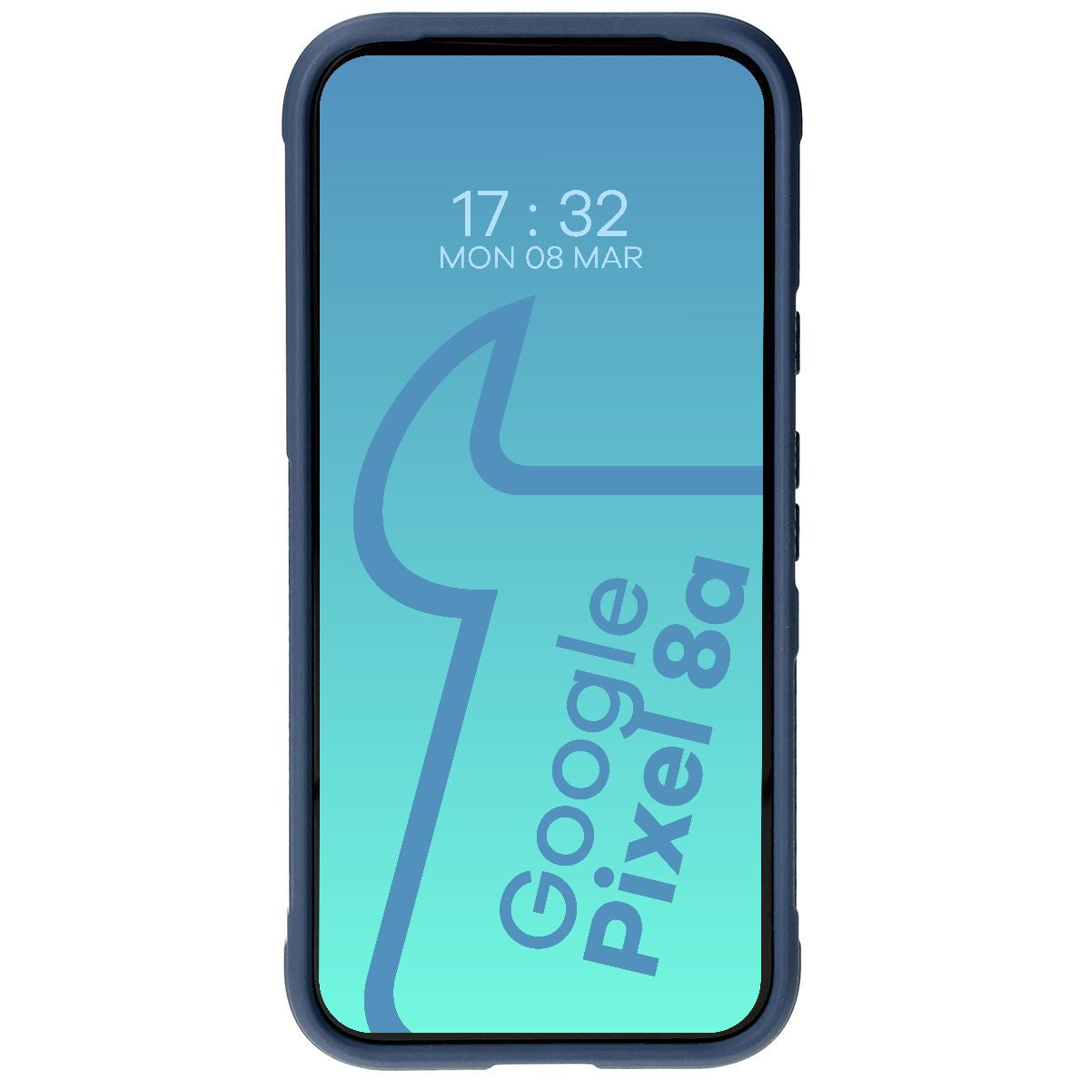 Robuste Handyhülle für Google Pixel 8a, Bizon Case Tur, Dunkelblau
