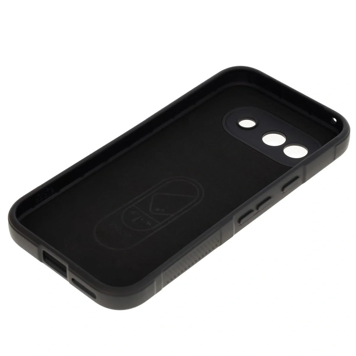 Robuste Handyhülle für Google Pixel 9a, Bizon Case Tur, Schwarz