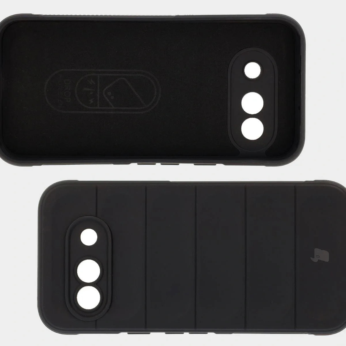 Robuste Handyhülle für Google Pixel 9a, Bizon Case Tur, Schwarz