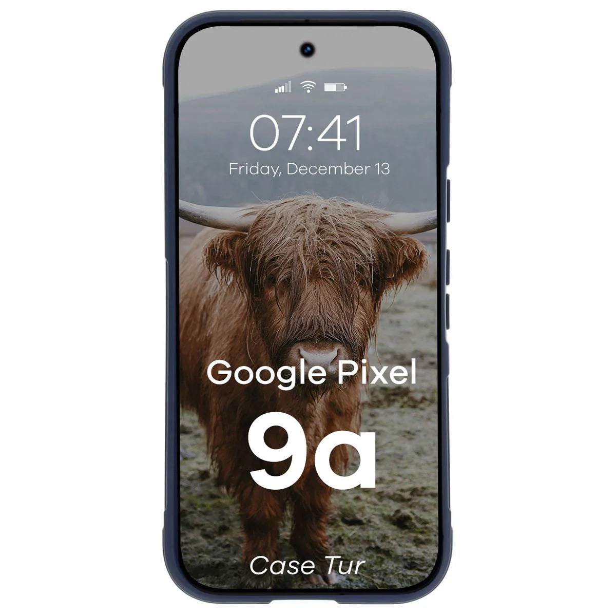 Robuste Handyhülle für Google Pixel 9a, Bizon Case Tur, Dunkelblau