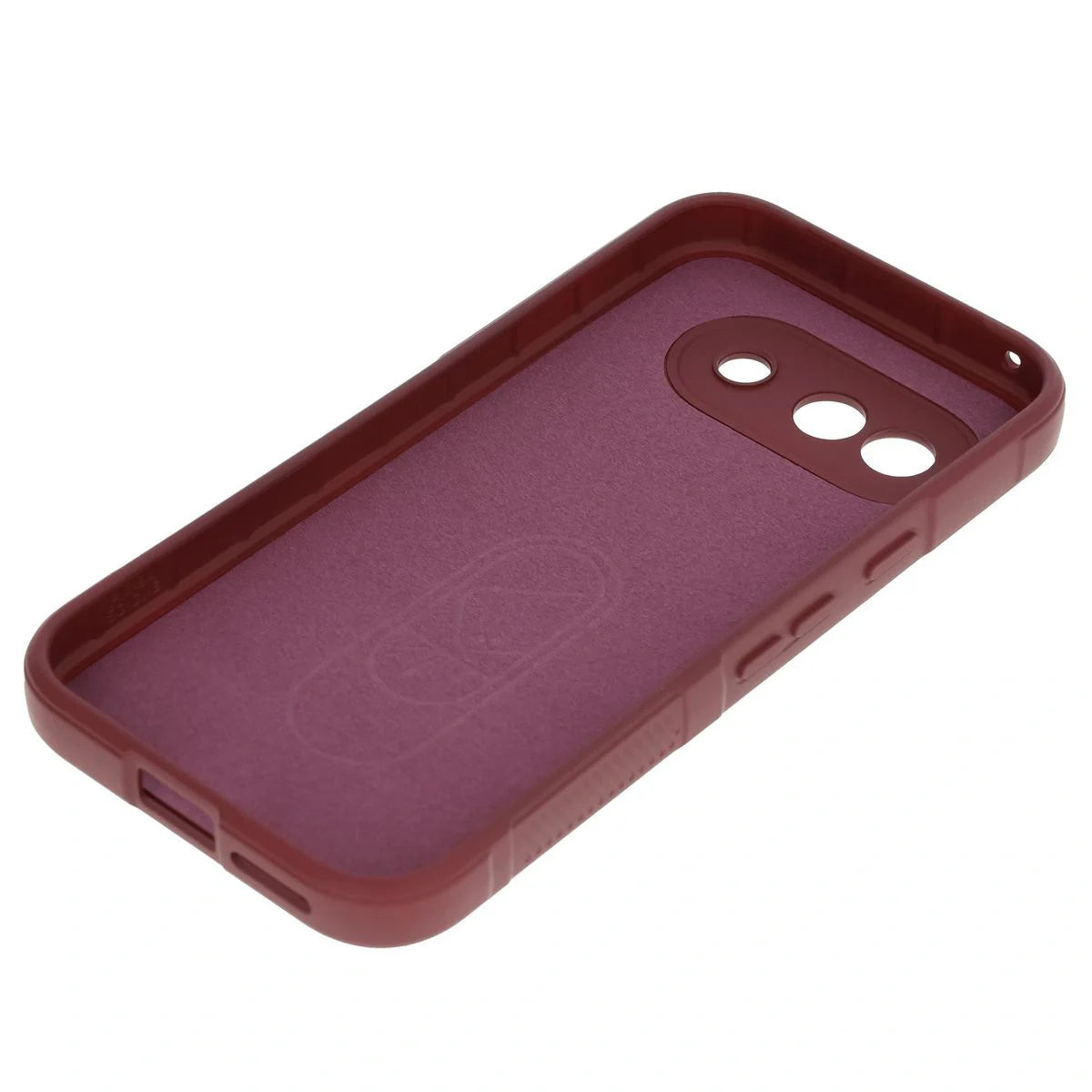 Robuste Handyhülle für Google Pixel 9a, Bizon Case Tur, Burgunderrot