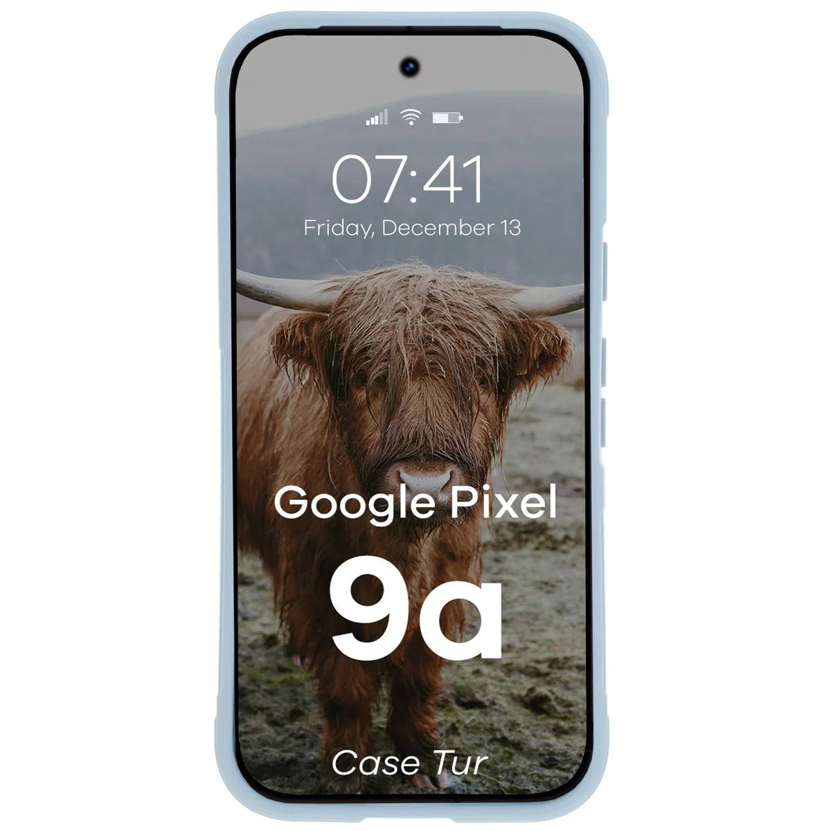 Robuste Handyhülle für Google Pixel 9a, Bizon Case Tur, Hellblau