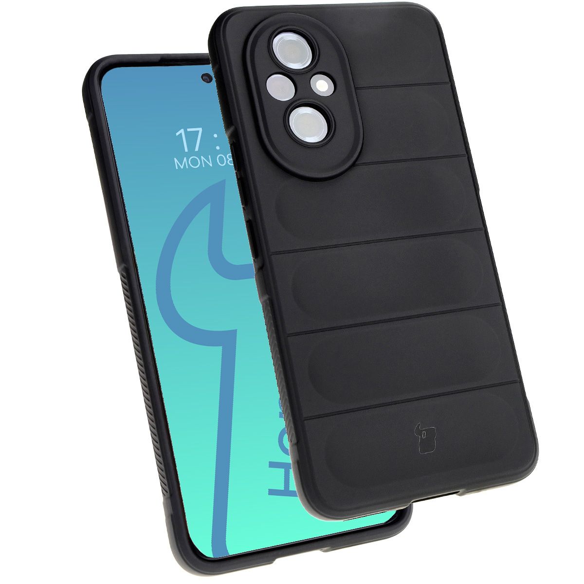 Robuste Handyhülle für Honor 200, Bizon Case Tur, Schwarz