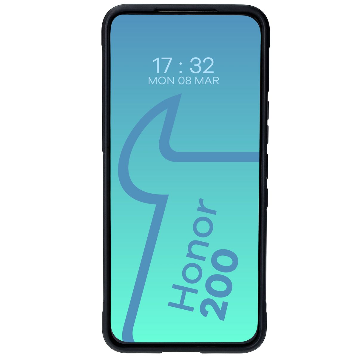 Robuste Handyhülle für Honor 200, Bizon Case Tur, Schwarz