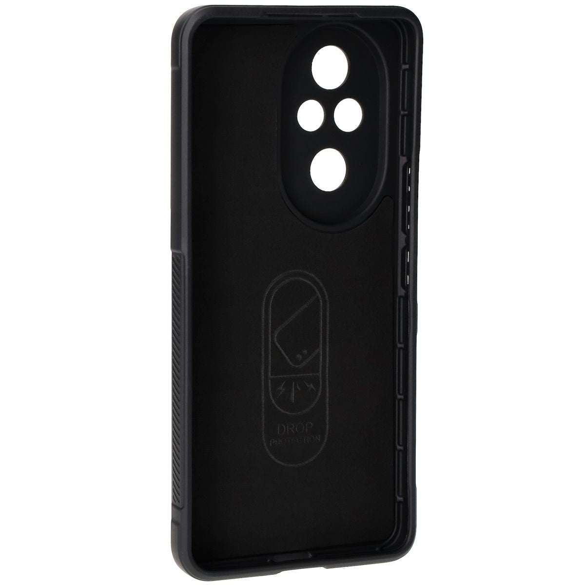 Robuste Handyhülle für Honor 200 Pro, Bizon Case Tur, Schwarz