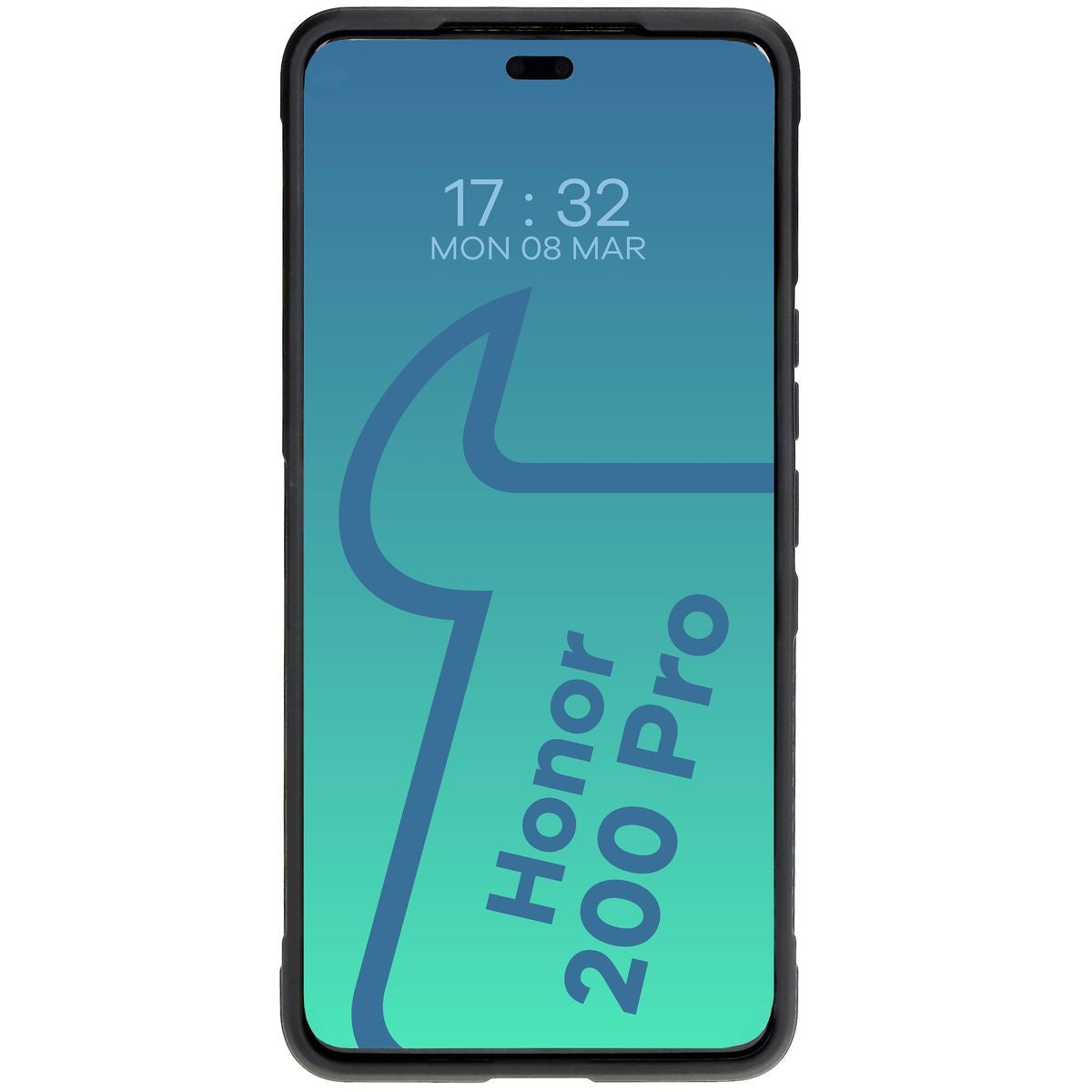 Robuste Handyhülle für Honor 200 Pro, Bizon Case Tur, Schwarz