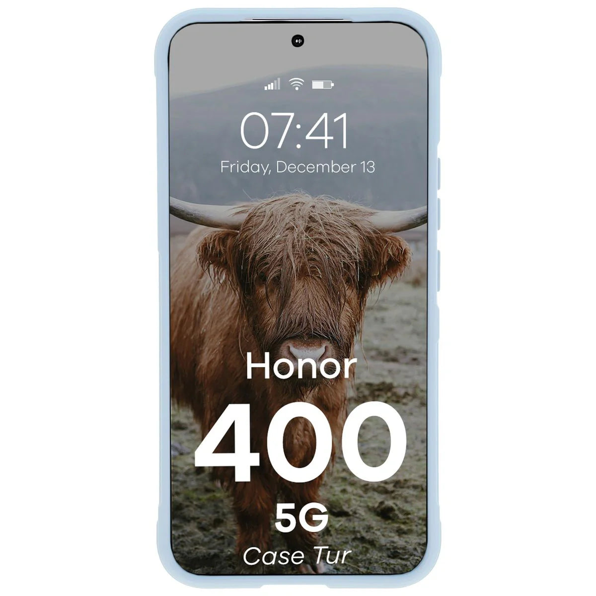 Robuste Handyhülle für Honor 400, Bizon Case Tur, Hellblau